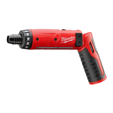 Milwaukee M4 Operator's manual Milwaukee M4 Operator's manual