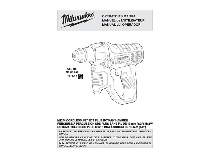 Milwaukee M12 Fuel Operator's manual