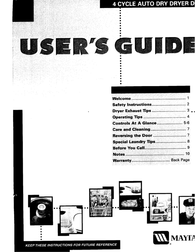Maytag MD9206 user guide