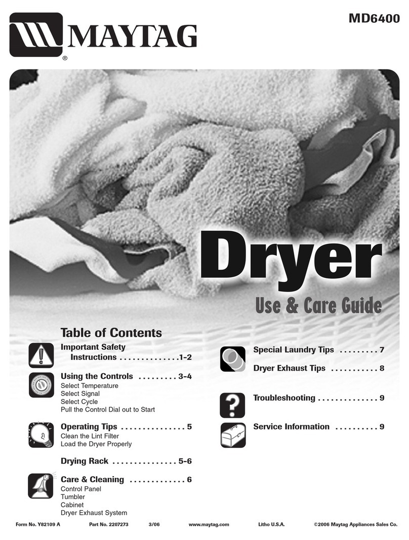 Maytag MD6400 Use & care guide