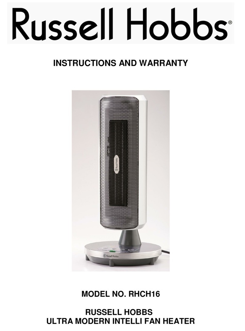 Russell Hobbs RHCH16 Instructions and warranty