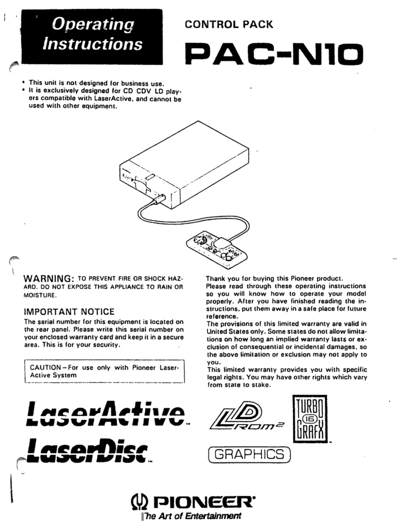 Pioneer PAC-N10 User manual