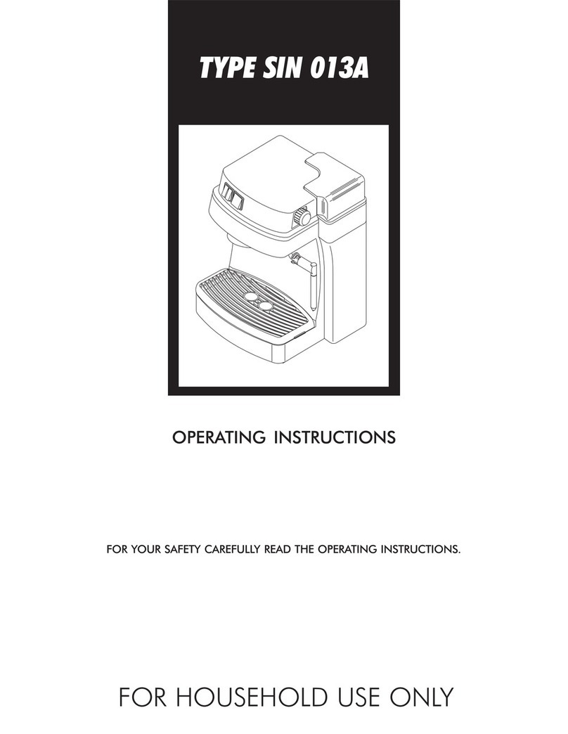 Saeco SIN 013A operating instructions