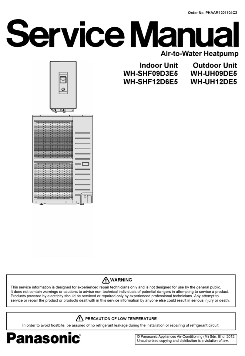 Panasonic WH-SHF09D3E5 User manual