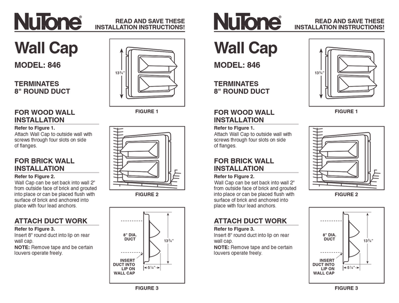 NuTone 846 installation instructions
