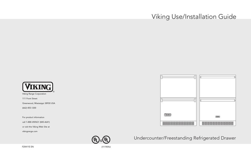 Viking Freestanding Refrigerated Drawer Technical manual