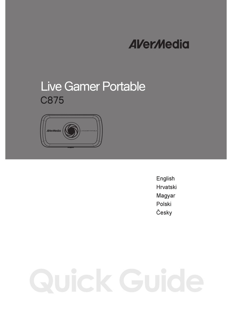Avermedia C875 User manual