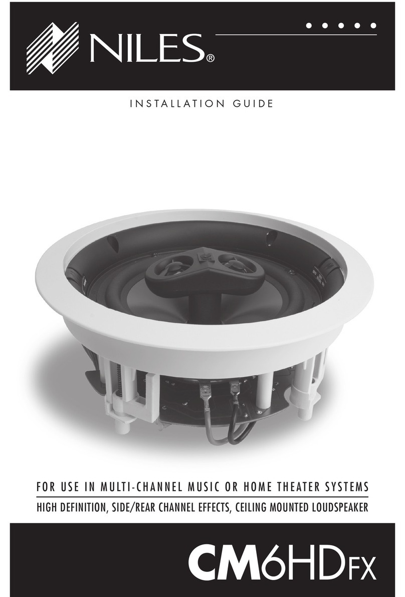 Niles CM6HDFX installation guide