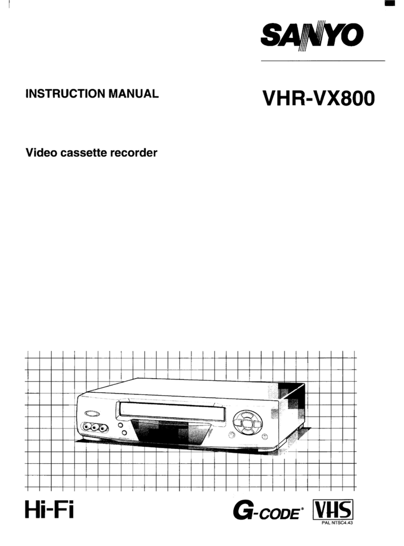Sanyo VHR-VX800 User manual