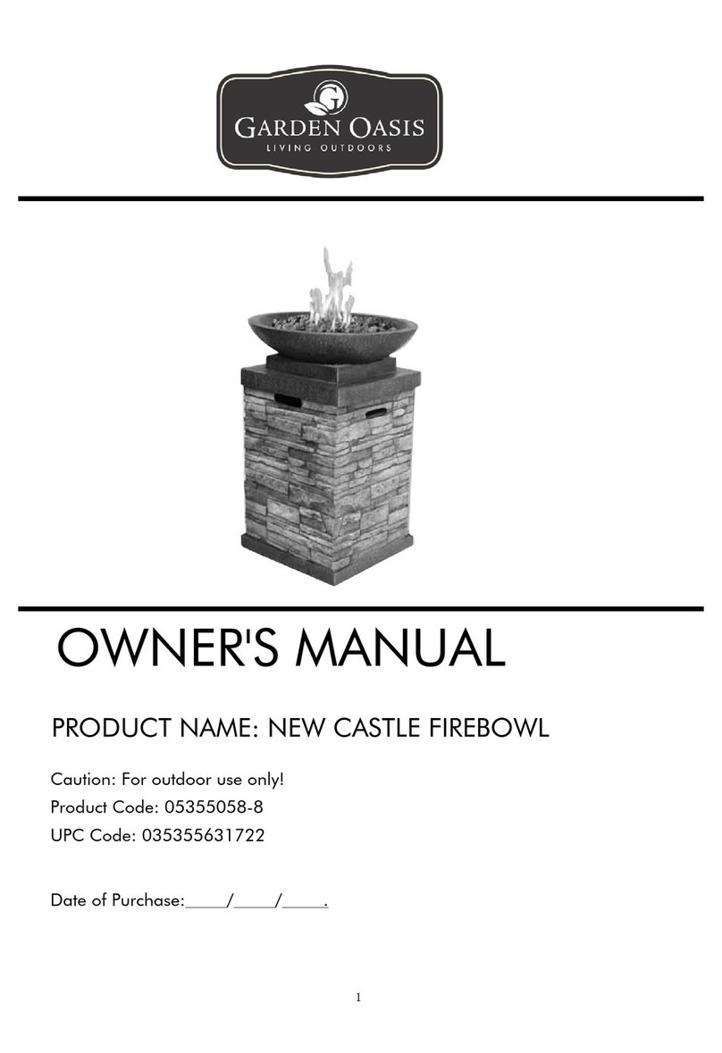 Garden Oasis NEW CASTLE FIREBOWL User manual