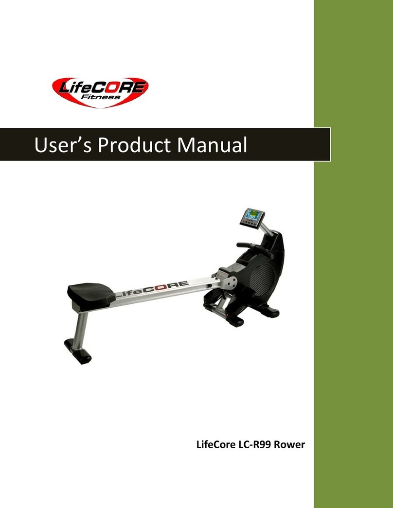 LifeCore Fitness LC-R99 User's product manual LifeCore Fitness LC-R99 User's product manual