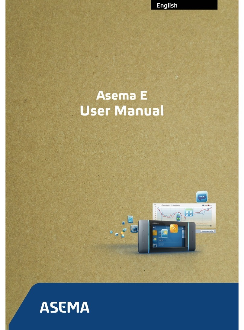 Asema E User manual