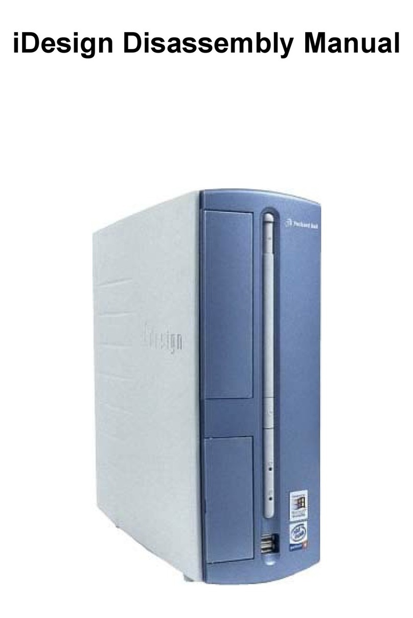 Packard Bell iDesign Series Disassembly manual