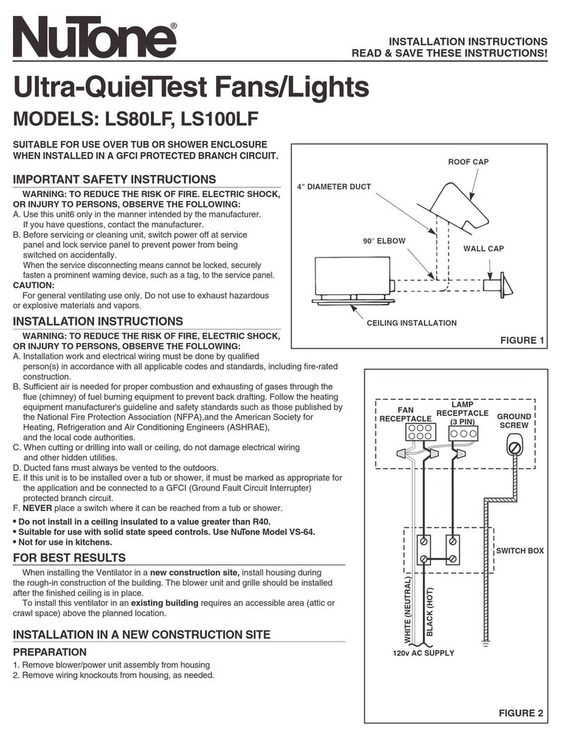 NuTone LS80LF User manual