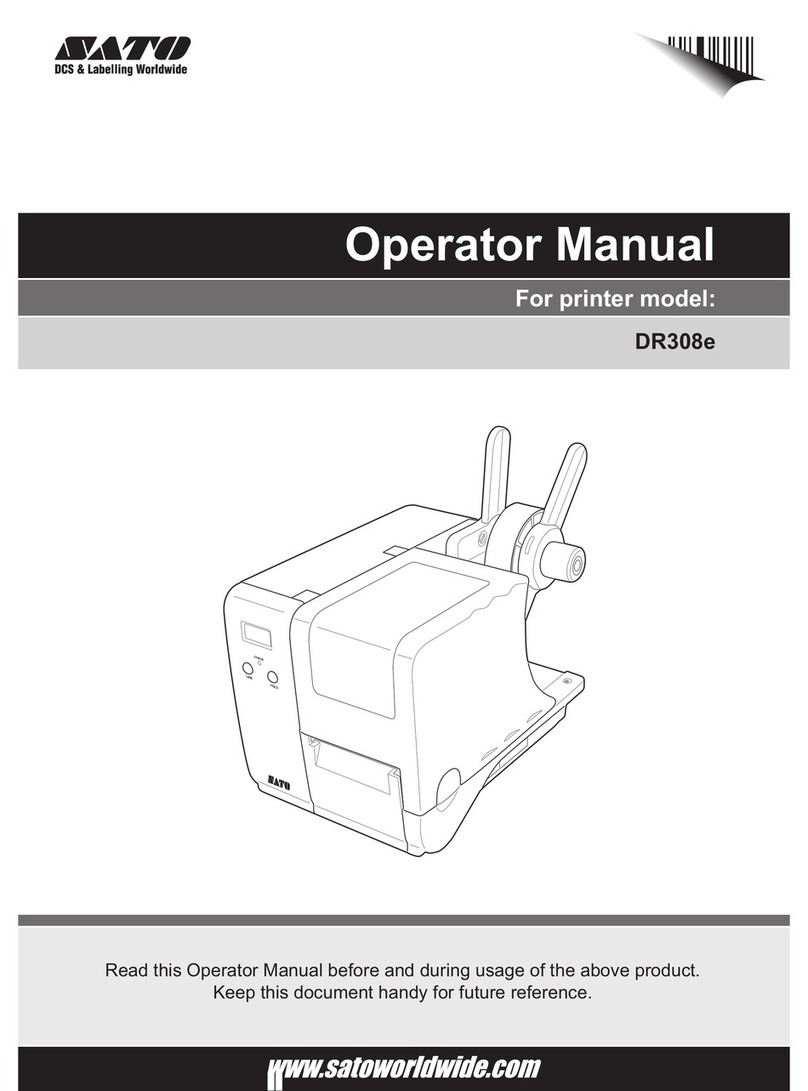 SATO DR308e User manual
