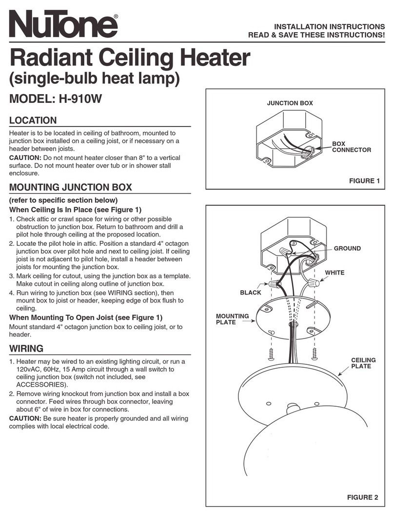 NuTone H-910W User manual