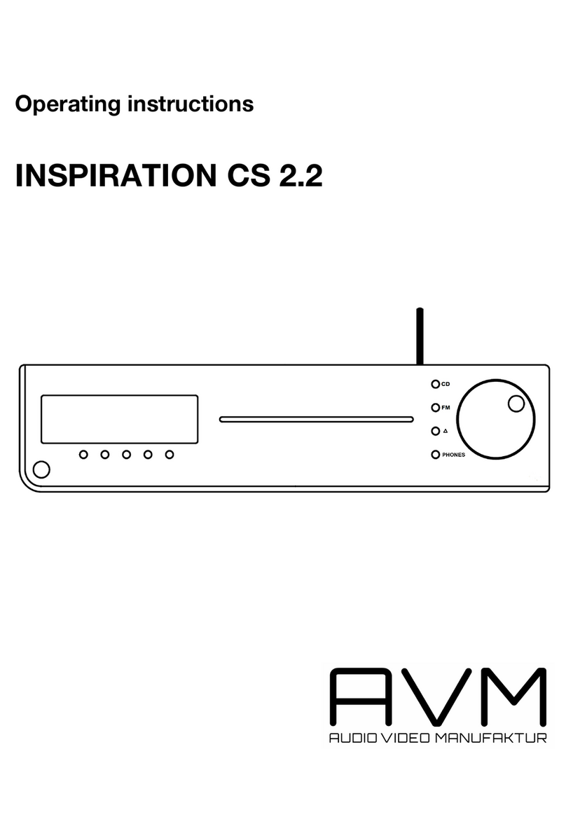 AVM INSPIRATION CS 2.2 operating instructions