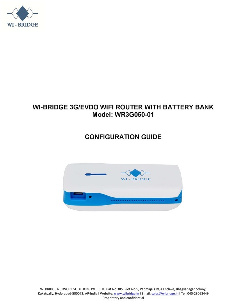 WI-BRIDGE WR3G050-01 Configuration guide