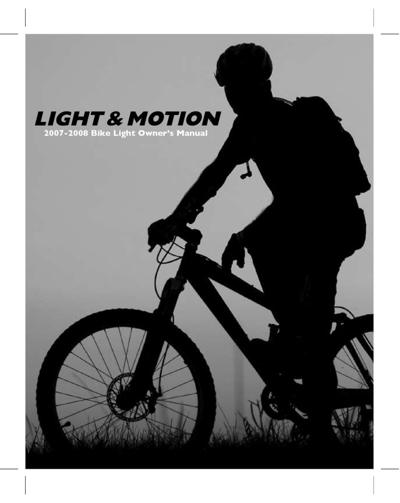 Light & Motion Vega LED light User manual