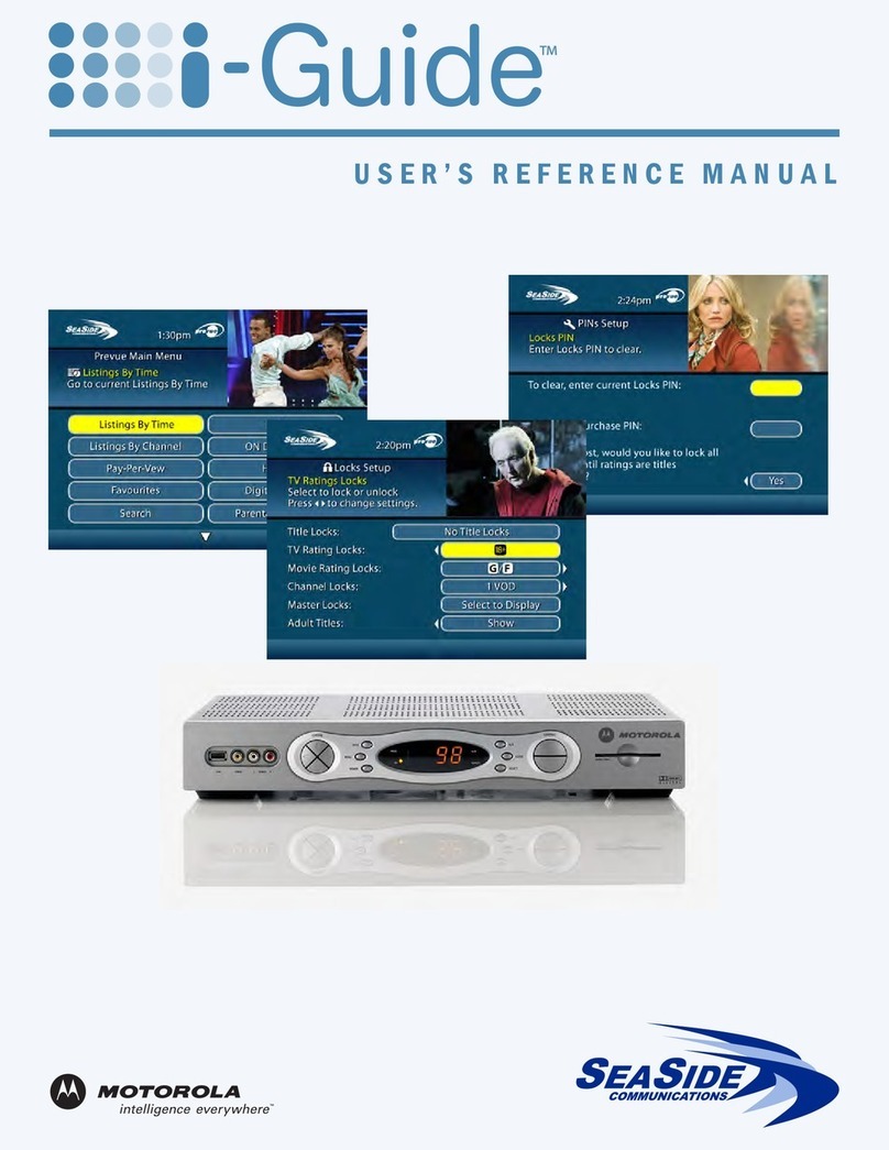 Motorola DCT2500 User's reference manual