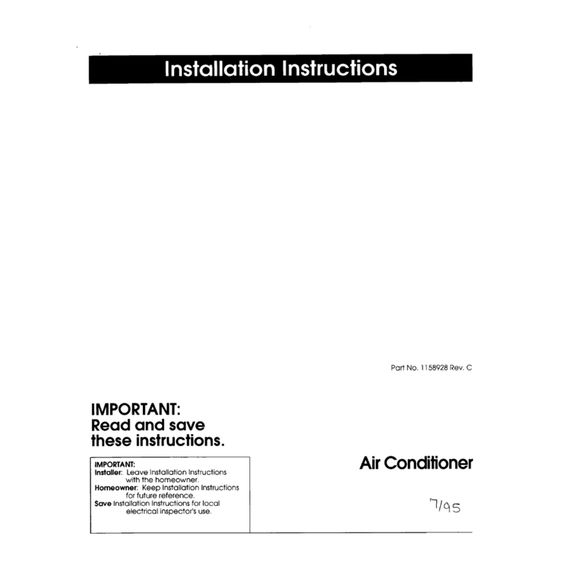 Maytag Air Conditioner User manual