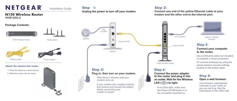 NETGEAR WNR1000v3 - Wireless- N Router installation guide