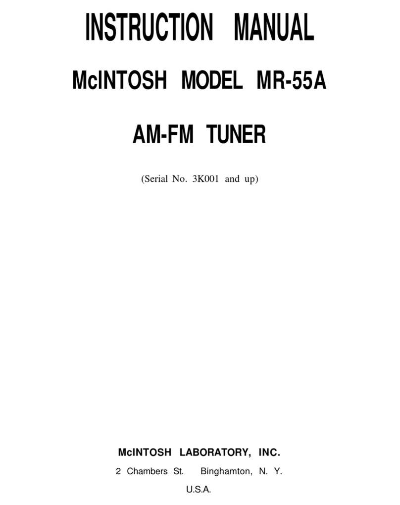 McIntosh MR-55A instruction manual