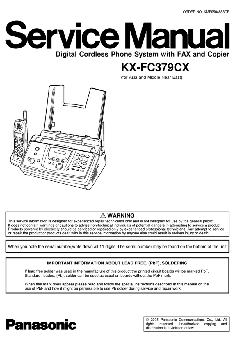 Panasonic KX-FC379CX Service manual