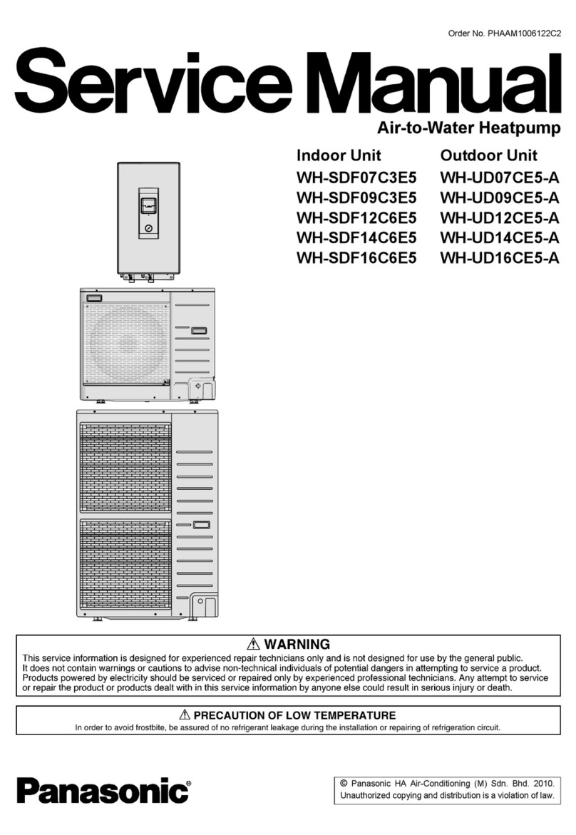 Panasonic WH-SDF07C3E5 Service manual