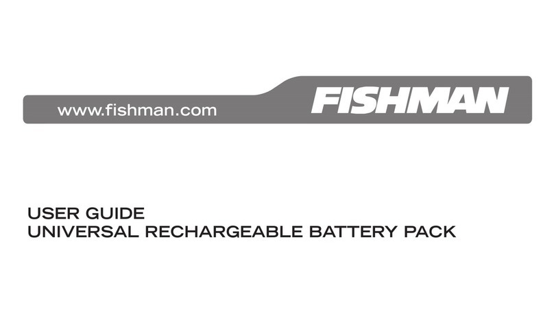 Fishman UNIVERSAL RECHARGEABLE BATTERY PACK user guide