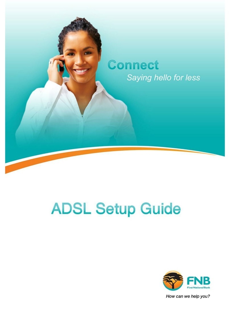 FNB ADSL Setup guide