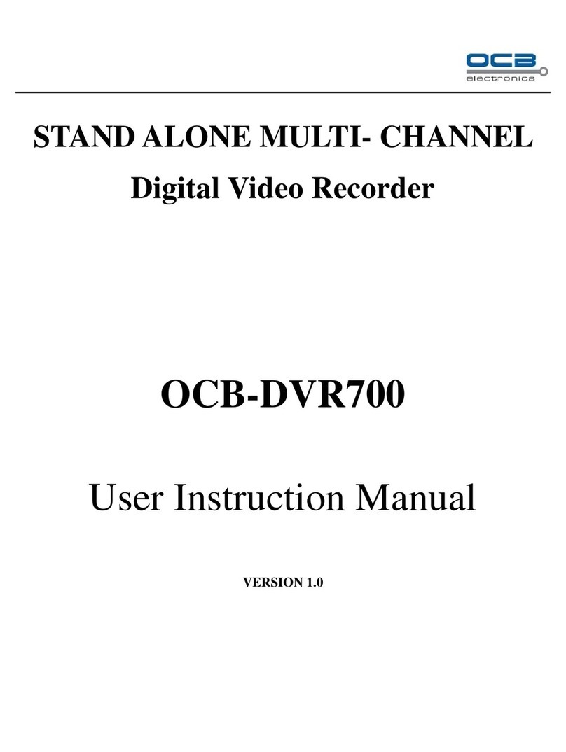 OCB OCB-DVR700 User instruction manual