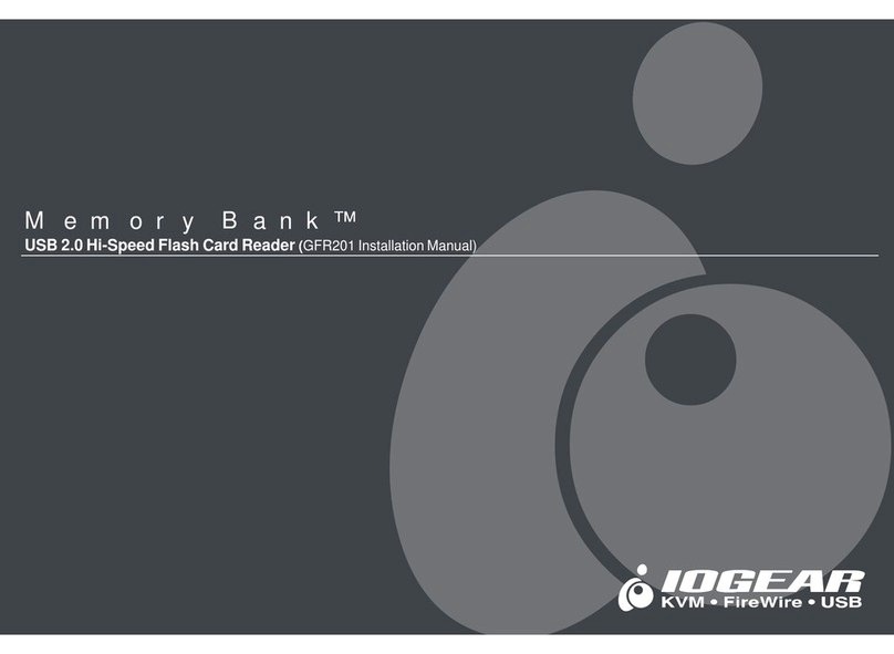 IOGear GFR201 Memory Bank User manual IOGear GFR201 Memory Bank User manual