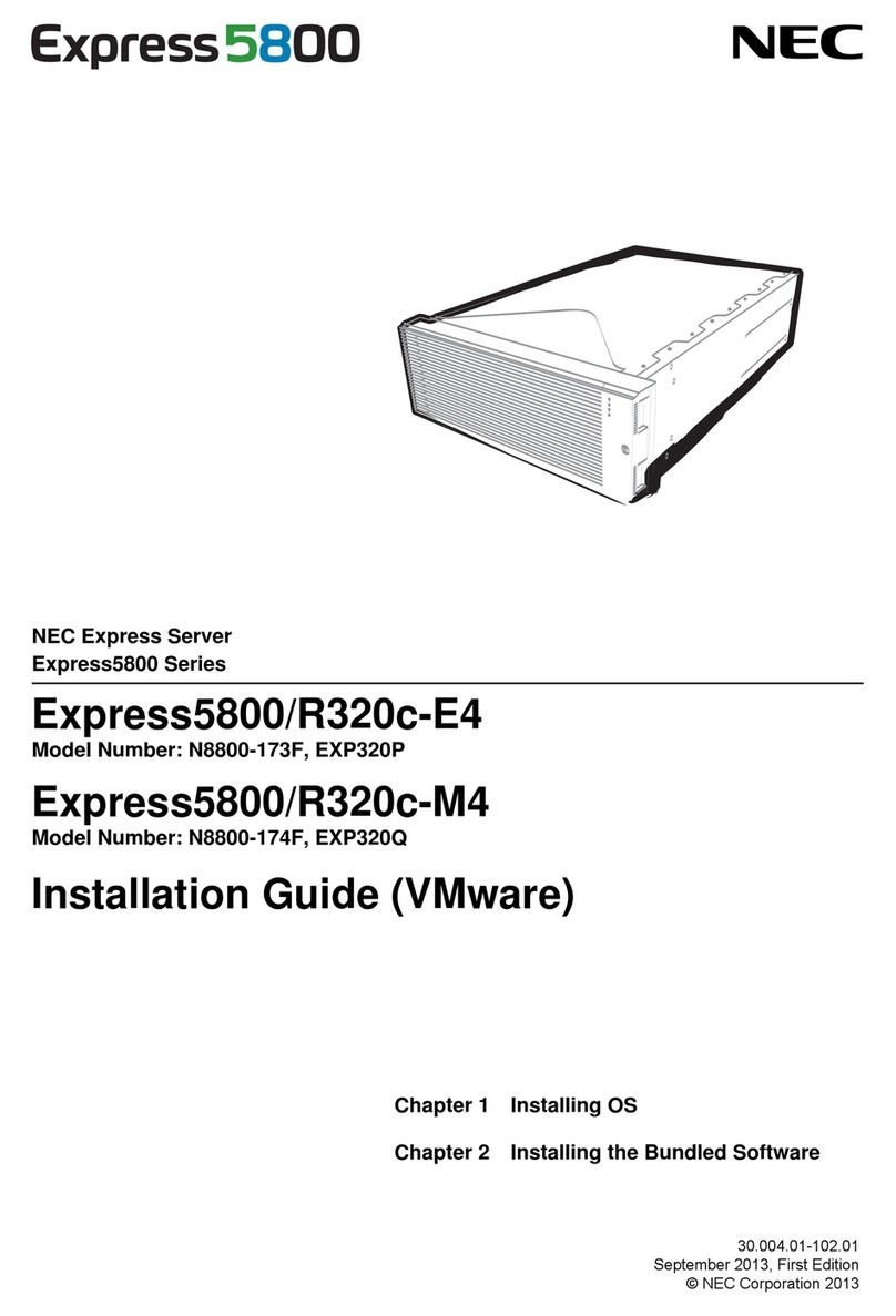 NEC Express5800/R320c-E4 User manual