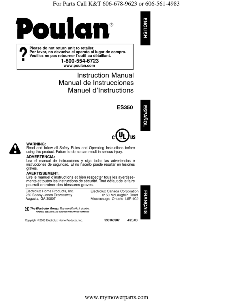 Poulan Pro ES35 User manual