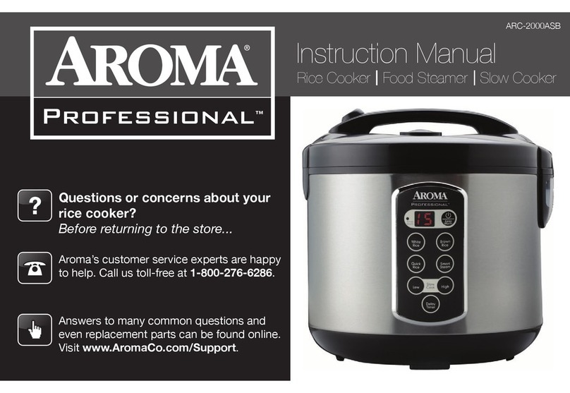 Aroma Professional ARC-2000ASB instruction manual Aroma Professional ARC-2000ASB instruction manual