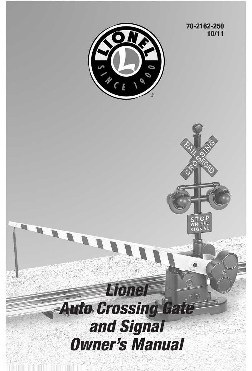 Lionel Auto Crossing Gateand Signal User manual