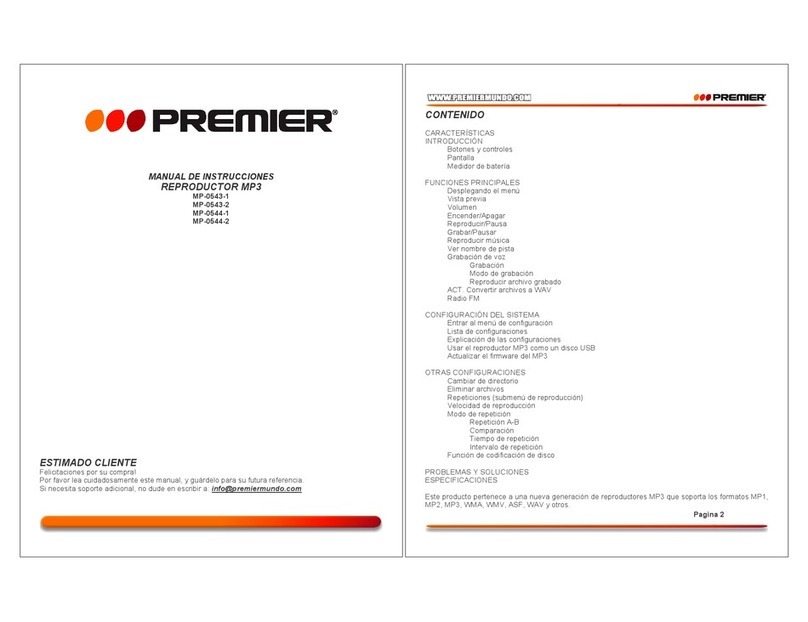 Premier MP-0543-1 User manual