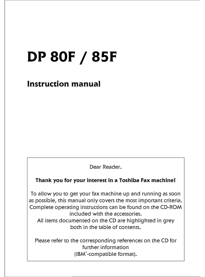 Toshiba DP80F instruction manual