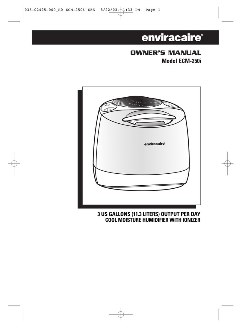 Enviracaire ECM-250i owner's manual