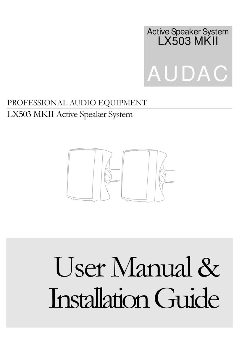 AUDAC LX503 MKII Installation and operating instructions