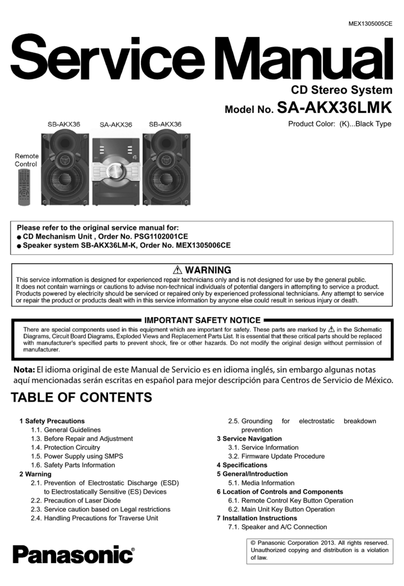 Panasonic SA-AKX36LMK Service manual