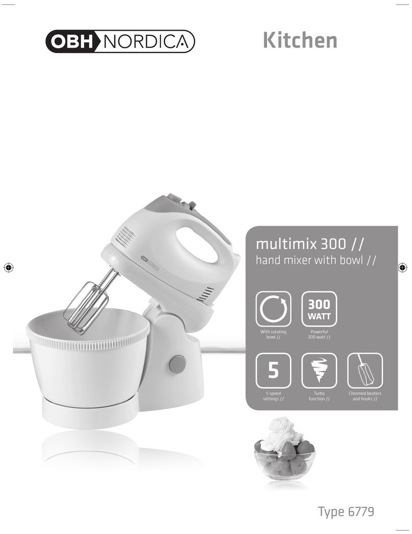 OBH Nordica multimix 300 instruction manual