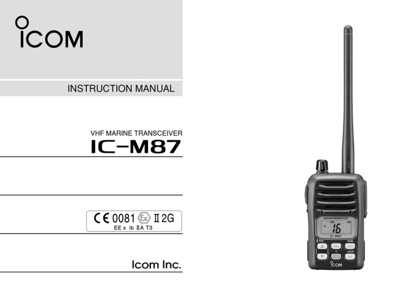 Icom IC-M87 instruction manual