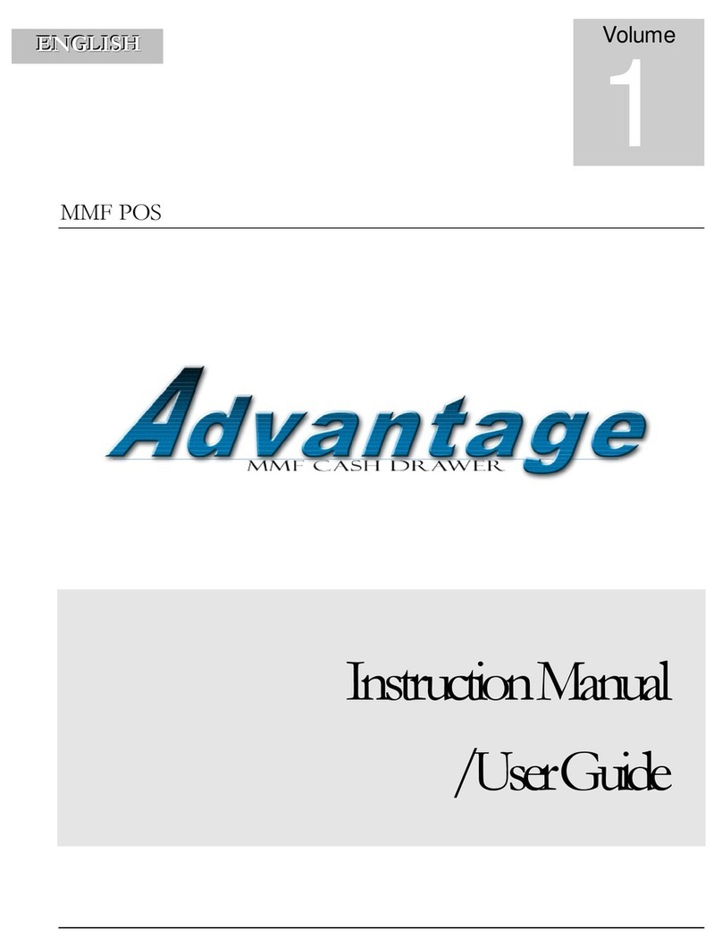 MMF POS Advantage Series Instruction manual & user guide