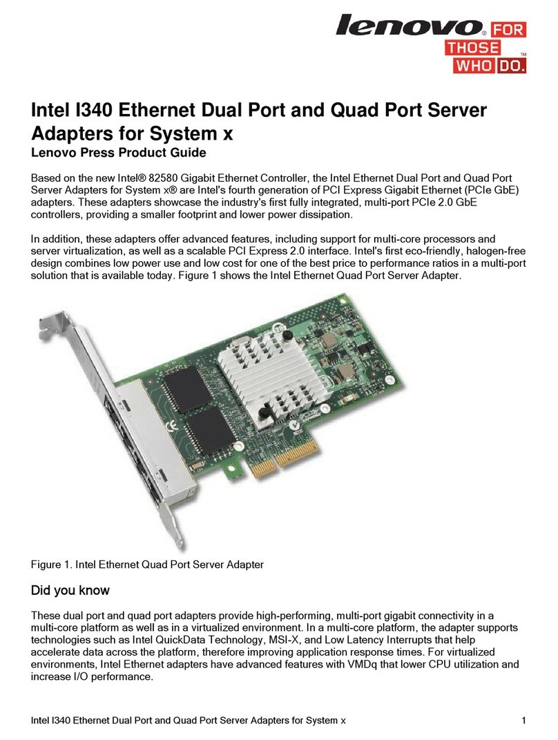 Lenovo Intel I340 User manual