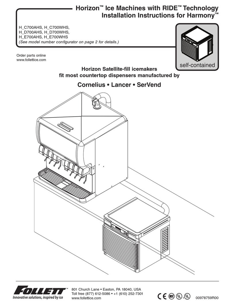 Follett H_C700AHS User manual