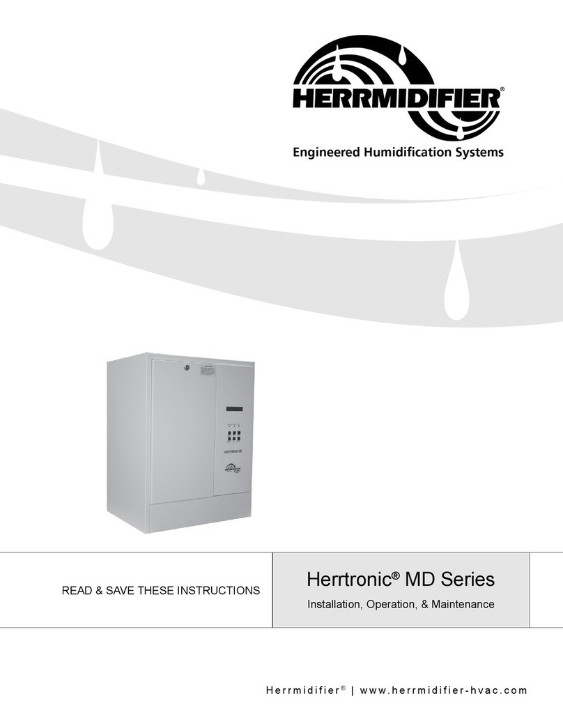 Herrmidifier Herrtronic MD Series Installation & operation manual