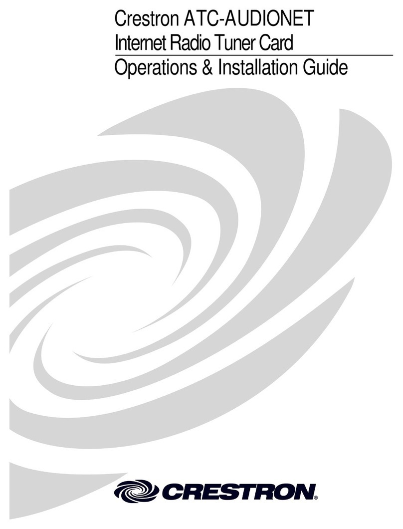 Crestron ATC-AUDIONET How to use