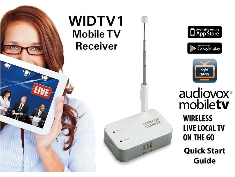 Audiovox WIDTV1 User manual